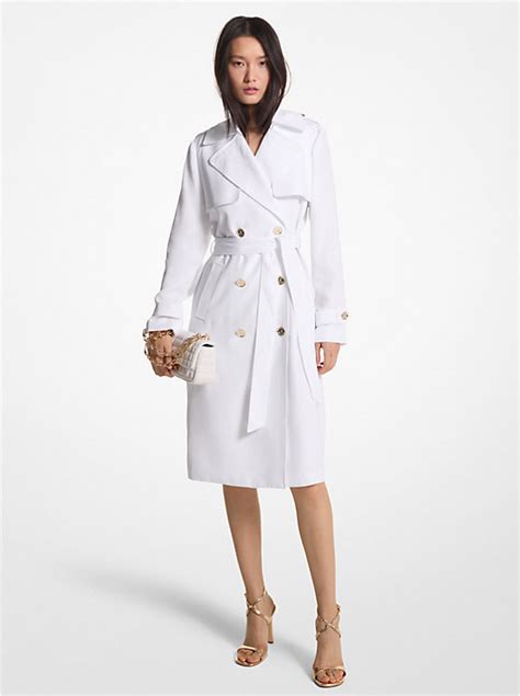 michael kors trencz|Draped Trench Coat .